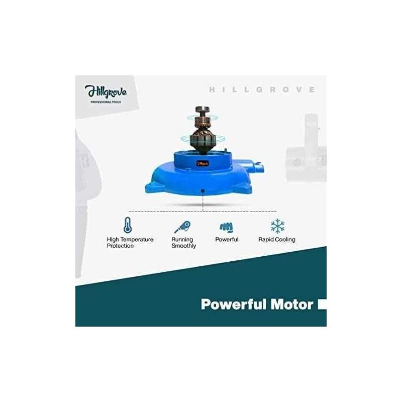 Hillgrove HGCM1022 800W Blue Electric Air Blower with Carbon Brushes & Gloves image-1