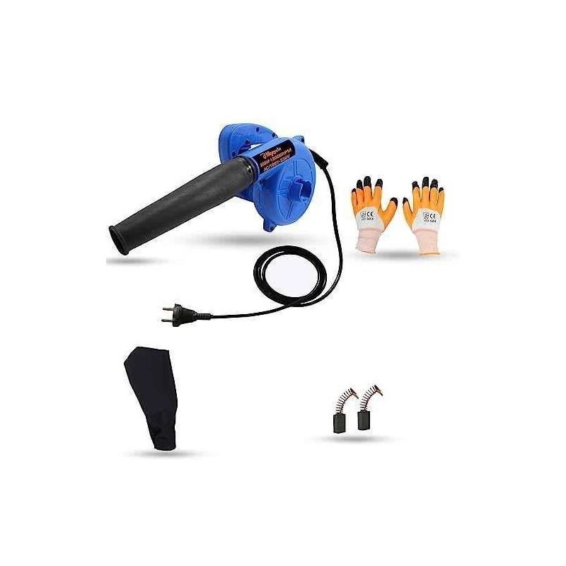 Hillgrove HGCM1022 800W Blue Electric Air Blower with Carbon Brushes & Gloves image-6