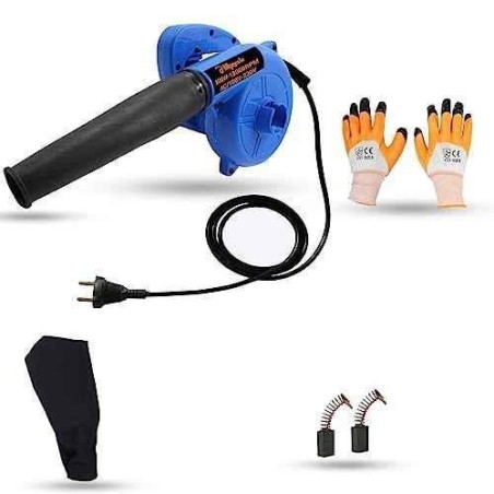 Hillgrove HGCM1022 800W Blue Electric Air Blower with Carbon Brushes & Gloves image-6