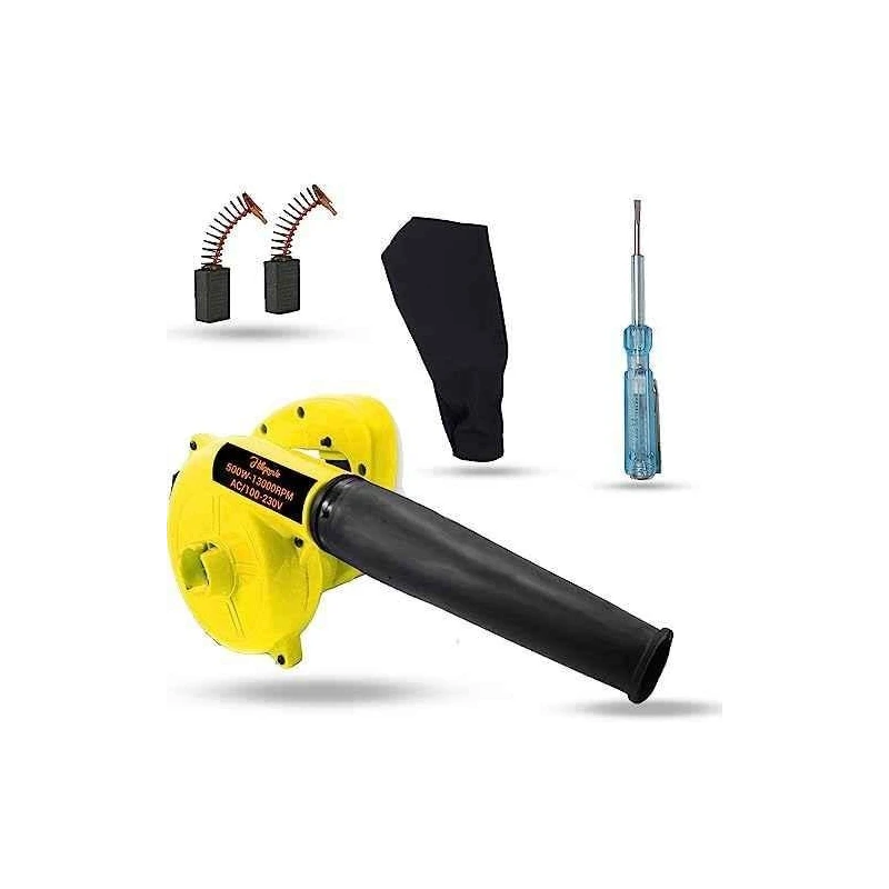 Hillgrove HGCM1057 800W Yellow Electric Air Blower with Carbon Brushes & Line Tester image-6
