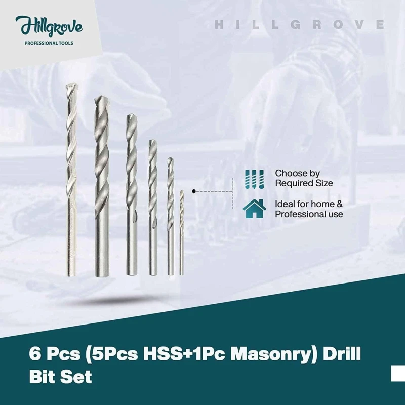 Hillgrove HGCM469M1 500W Drill Machine Combo with Masonry & HSS Bits Plier Wire Cutter & 5-in-1 Screwdriver image-5
