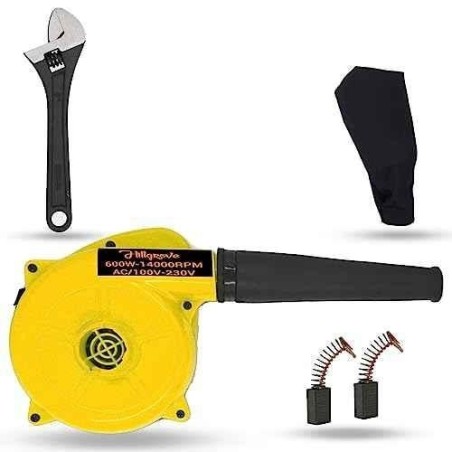Hillgrove HGCM1060 800W Yellow Electric Air Blower with Carbon Brushes & 8-Inch Adjustable Wrench image-4