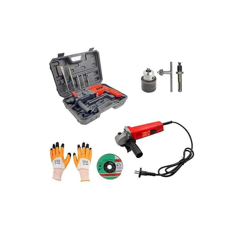 Hillgrove HGCM36M1 1200W 26mm Hammer Drill Machine Kits image-1