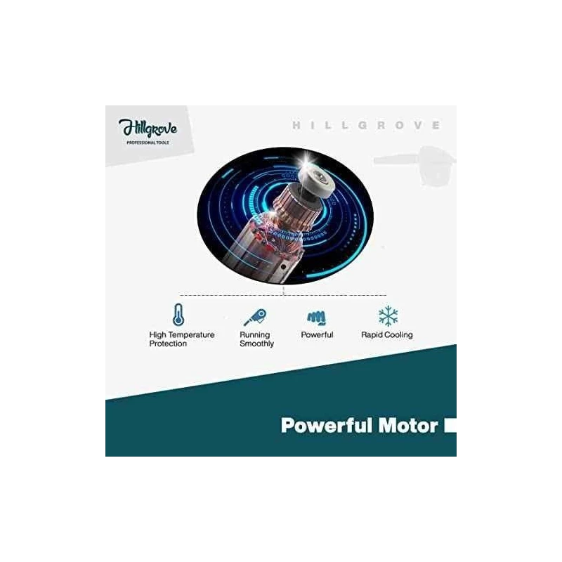 Hillgrove HGCM1069 800W Red Electric Air Blower with Carbon Brushes & Multimeter image-2