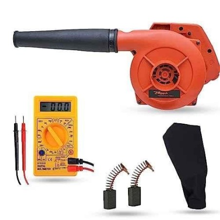 Hillgrove HGCM1069 800W Red Electric Air Blower with Carbon Brushes & Multimeter image-4