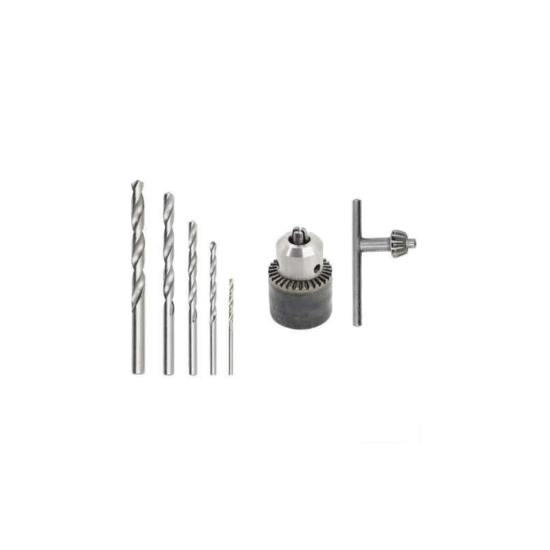 Hillgrove HGCM178M1 5-Piece HSS Drill Bit Set with 13mm Drill Chuck for Metal image-1