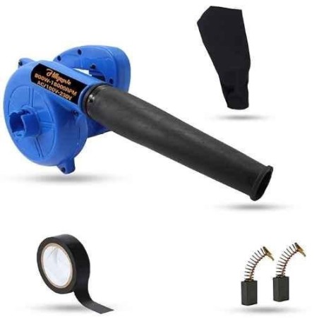 Hillgrove HGCM1036 800W Blue Electric Air Blower with Carbon Brushes & Electrical Tape image-1
