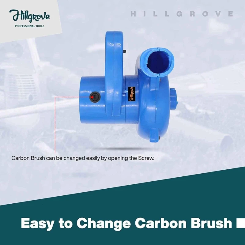 Hillgrove HGCM264M1 800W Electric Air Blower with Blowing Pipe Dust Collector Bag & Carbon Brushes (Pack of 2) image-1