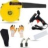 Hillgrove HGCM1101 800W Yellow Electric Air Blower with Carbon Brushes, Gloves, Glue Gun & 5 Glue Sticks