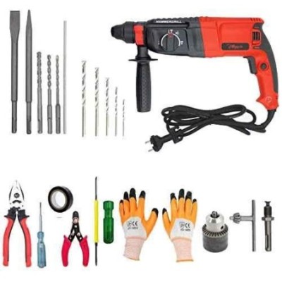 Hillgrove HGCM32M1 1200W 26mm Hammer Drill Machine Kits image-1