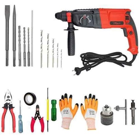 Hillgrove HGCM32M1 1200W 26mm Hammer Drill Machine Kits image-1