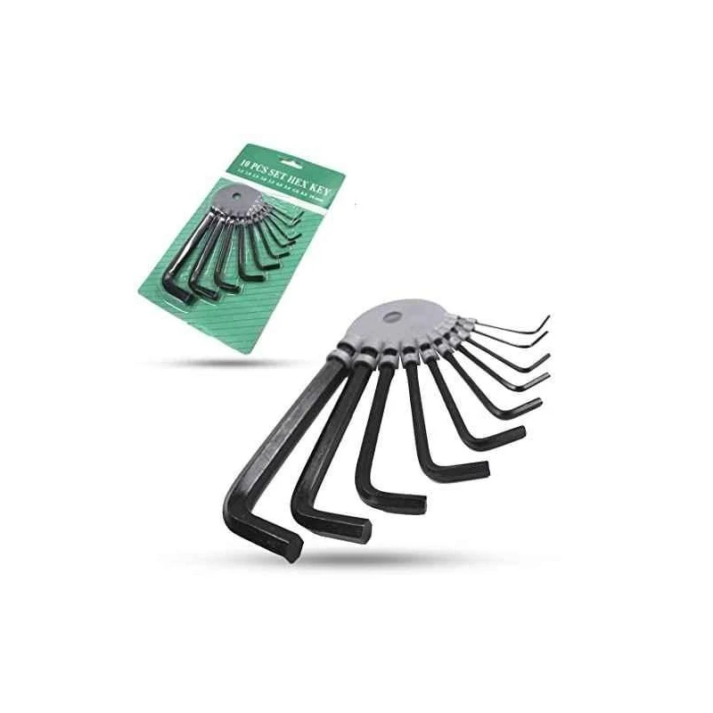 Hillgrove HGCM990 10-Piece Hex Allen Key Set for Bike Bicycle & Cycle image-6