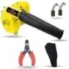 Hillgrove HGCM1058 800W Yellow Electric Air Blower with Carbon Brushes & Wire Cutter