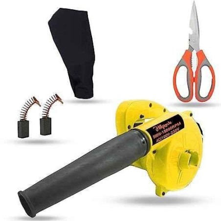 Hillgrove HGCM1047 800W Yellow Electric Air Blower with Carbon Brushes & Scissor image-1