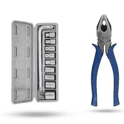 Hillgrove HGCM1009 10-Piece Hex Socket Spanner & 8-Inch Plier Set image-6