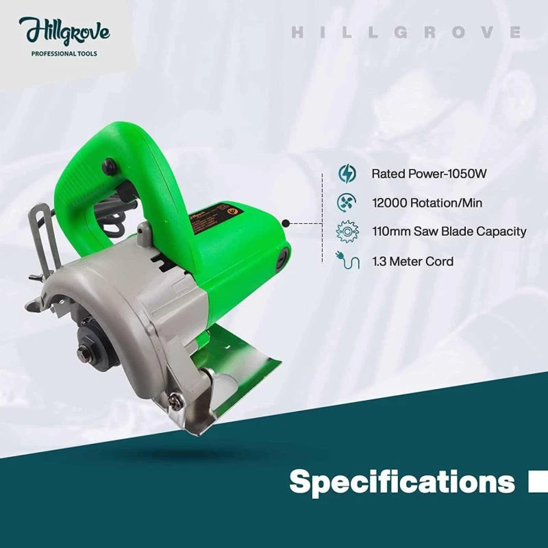 Hillgrove HGCM240M1 1050W Circular Saw Marble Cutter Machine with Tile Cutting Wheel & 5m Tape image-2