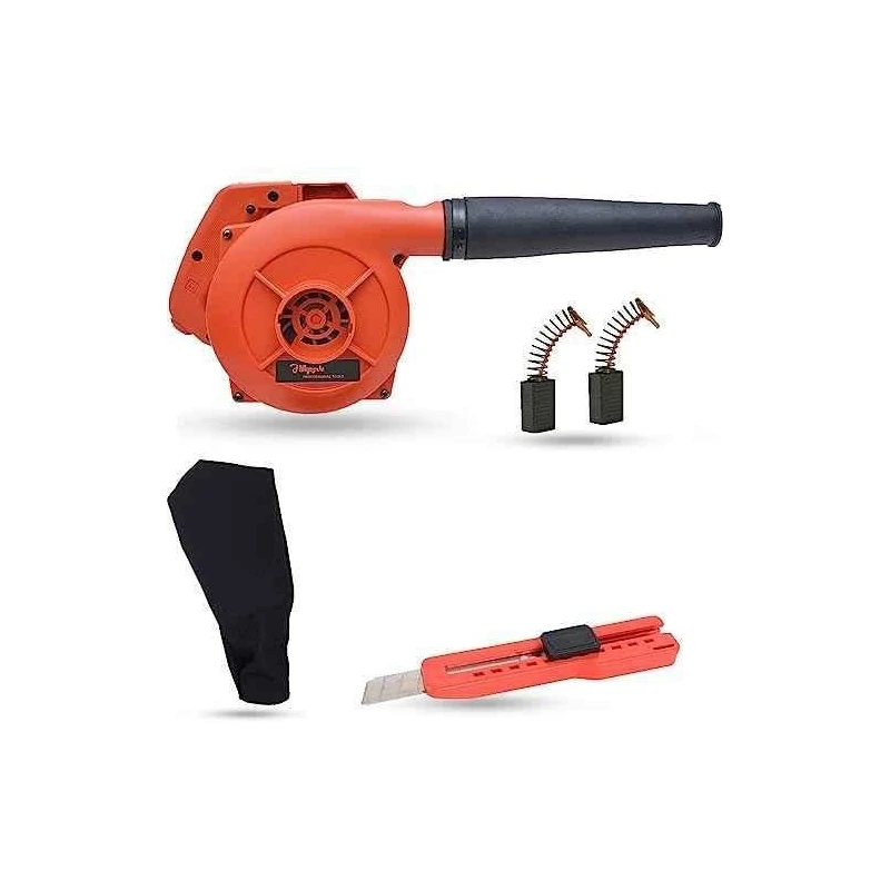 Hillgrove HGCM1079 800W Red Electric Air Blower with Carbon Brushes & Utility Knife image-2