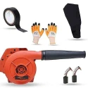 Hillgrove HGCM1133 800W Red Electric Air Blower with Carbon Brushes Gloves & Electrical Tape image-1