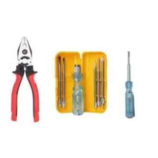 Hillgrove HGCM401M1 5-in-1 Multipurpose Screwdriver Tool Kits with 8-Inch Plier & Line Tester image-3