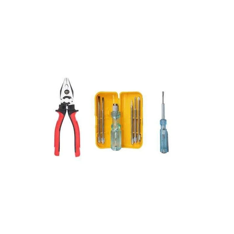 Hillgrove HGCM401M1 5-in-1 Multipurpose Screwdriver Tool Kits with 8-Inch Plier & Line Tester image-3