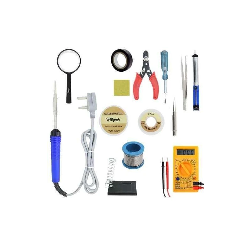 Hillgrove HGCM423M1 25W Flat Tip Mobile Soldering Iron Tool Kits with Digital Multimeter image-5