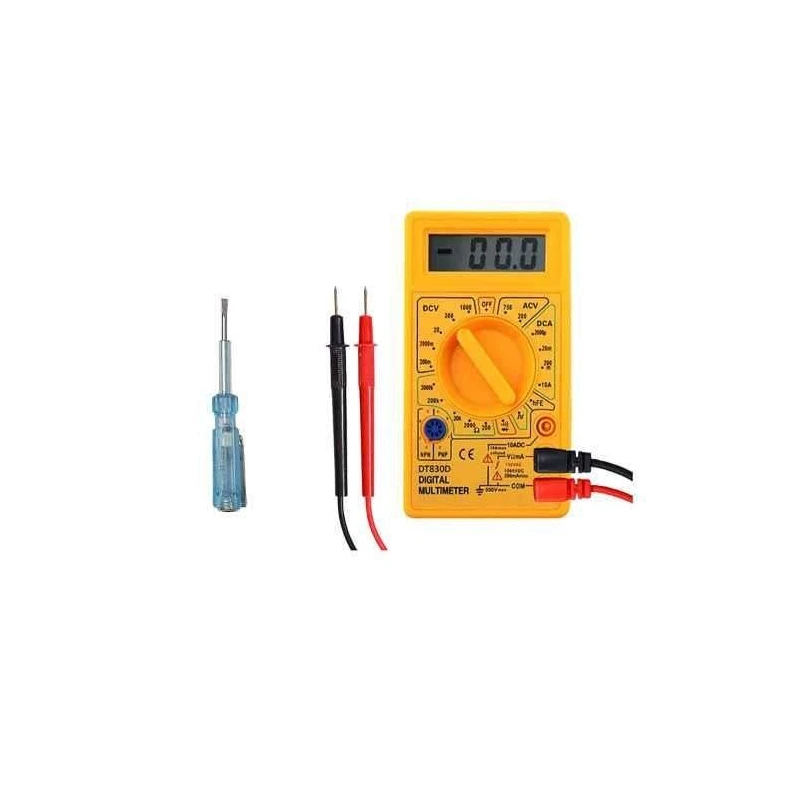 Hillgrove  HGCM464M1 AC-DC Voltage Ohm Digital Mini Multimeter with Analog Line Tester Combo image-2
