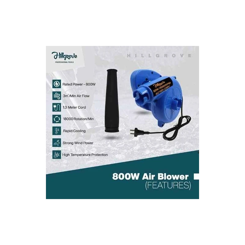 Hillgrove HGCM007 800W Electric Air Blower & Suction Dust Cleaner with Screwdriver Combo image-1