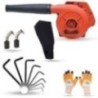 Hillgrove HGCM1122 800W Red Electric Air Blower with Carbon Brushes, Gloves & 8-Piece Allen Key Set