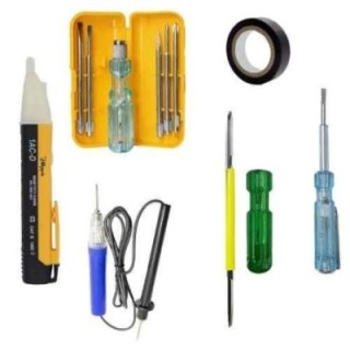 Hillgrove HGCM433M1 90–1000V Non-Contact Voltage Tester with Tape Line Tester & Screwdriver Set image-1