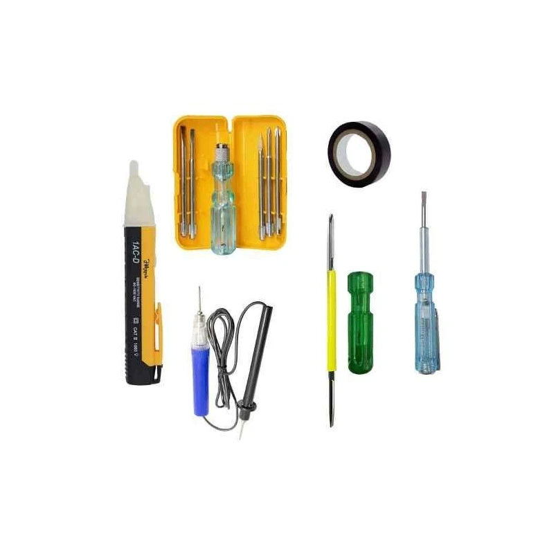 Hillgrove HGCM433M1 90–1000V Non-Contact Voltage Tester with Tape Line Tester & Screwdriver Set image-1