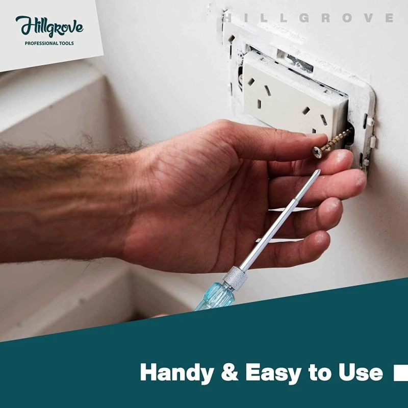 Hillgrove HGCM307M1 5-in-1 Screwdriver Tool Kits with 8-Piece Double Open Wrench & Wire Cutter Combo image-2