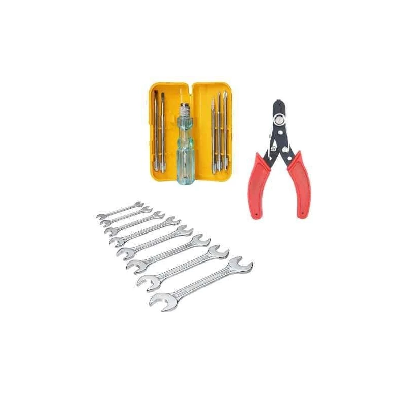 Hillgrove HGCM307M1 5-in-1 Screwdriver Tool Kits with 8-Piece Double Open Wrench & Wire Cutter Combo image-6