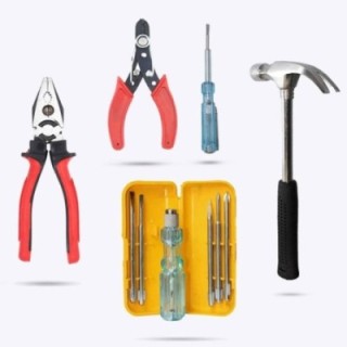 Hillgrove HGCM314M1 8-Inch Lineman Plier Combo with Wire Cutter Line Tester Hammer & 5-in-1 Screwdriver image-1