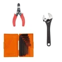 Hillgrove HGCM335M1 9-Piece Hex Allen Key Set with 8-Inch Adjustable Wrench & Wire Cutter image-1