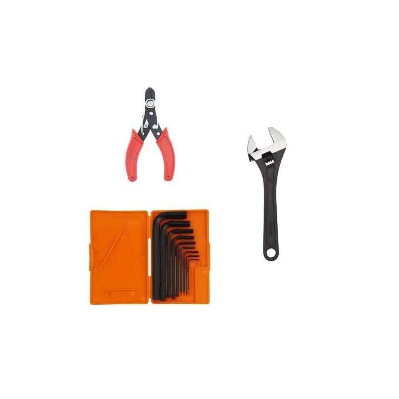 Hillgrove HGCM335M1 9-Piece Hex Allen Key Set with 8-Inch Adjustable Wrench & Wire Cutter image-1