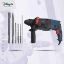 Hillgrove HGCM251M1 1200W Hammer Impact Drill Machine with Gloves Chuck SDS Adapter 15-Piece Bit Set image-1