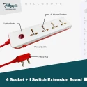 Hillgrove HGCM305M2 10A Power Extension Board with 4 Sockets 1 Switch & 2-in-1 Screwdriver image-5