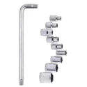 Hillgrove HG0043 Silver Nickel Chrome Socket Set image-1
