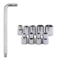 Hillgrove HG0043 Silver Nickel Chrome Socket Set image-2