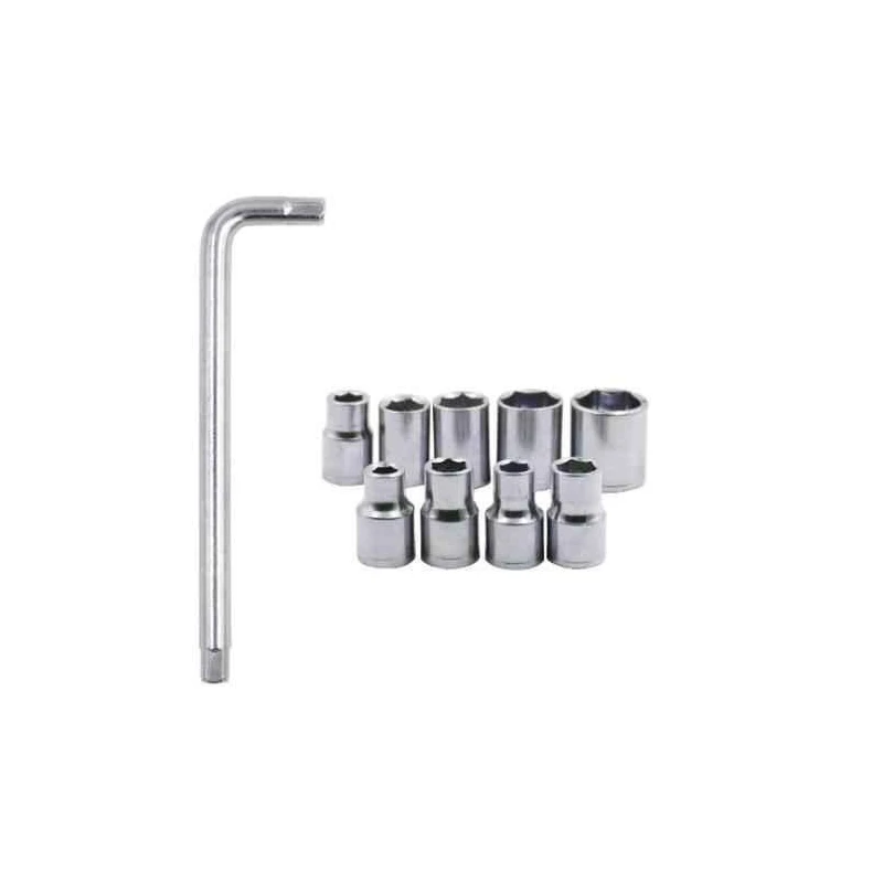 Hillgrove HG0043 Silver Nickel Chrome Socket Set image-2