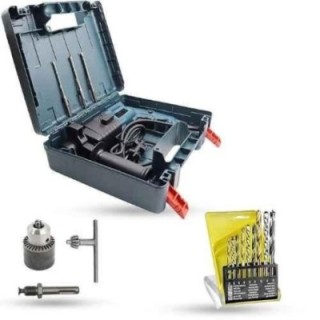 Hillgrove HGCM1210 750W Hammer Impact Drill Machine with 3 Bits Chuck SDS Adapter & 9 Drill Bits image-2