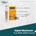 Hillgrove HGCM463M1 AC-DC Voltage Ohm Digital Mini Multimeter with 25-in-1 Precision Screwdriver Set image-3