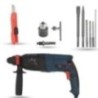 Hillgrove HGCM1234 1200W Hammer Impact Drill Machine with Chuck, SDS Adapter, 5 SDS Plus Bits & Utility Knife