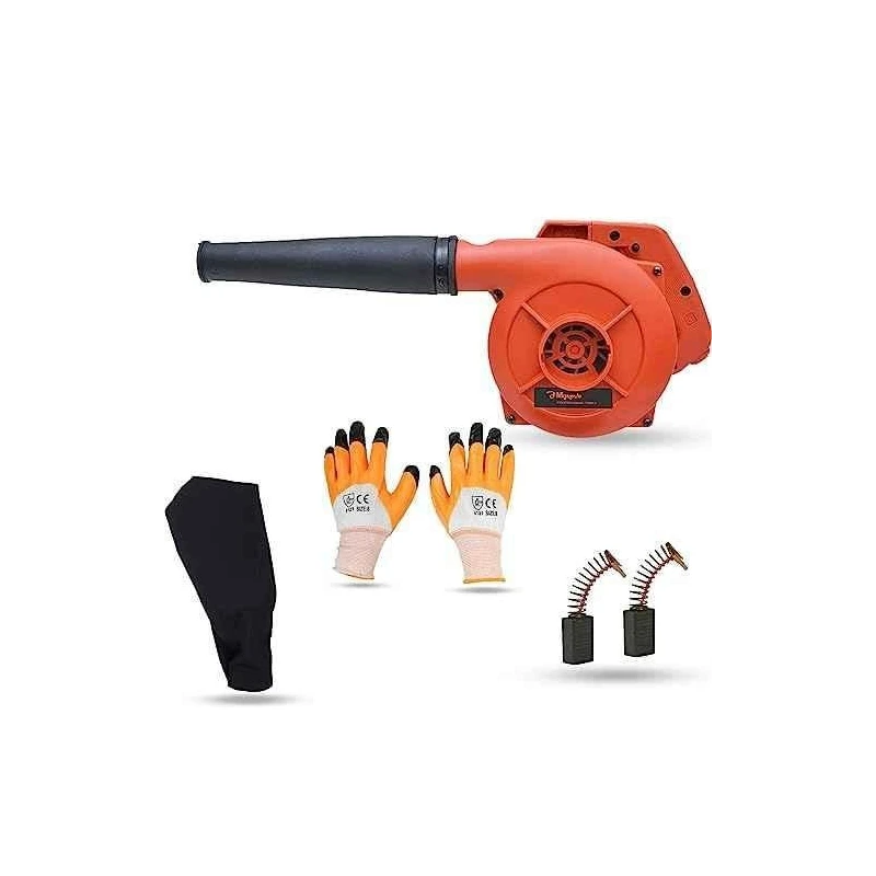 Hillgrove HGCM1062 800W Red Electric Air Blower with Carbon Brushes & Gloves image-1