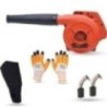 Hillgrove HGCM1062 800W Red Electric Air Blower with Carbon Brushes & Gloves