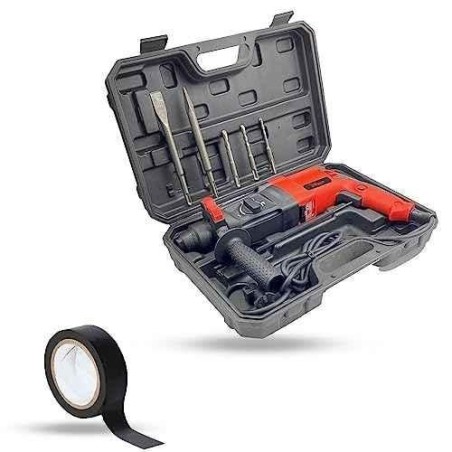 Hillgrove HGCM1245 1200W Hammer Impact Drill Machine with 5 SDS Plus Bits & Electrical Tape image-2