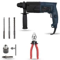 Hillgrove HGCM1200 750W Hammer Impact Drill Machine with 3 Bits Chuck SDS Adapter & 8-Inch Plier image-3