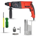 Hillgrove HGCM1256 1200W Hammer Impact Drill Machine with 5 SDS Plus Bits Chuck SDS Adapter & 2-in-1 Screwdriver image-5