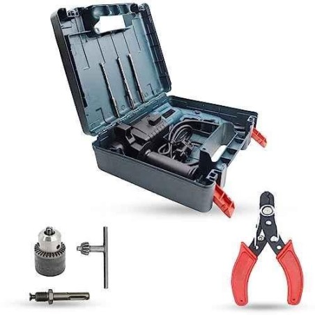 Hillgrove HGCM1206 750W Hammer Impact Drill Machine with 3 Bits Chuck SDS Adapter & Wire Cutter image-5
