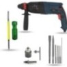 Hillgrove HGCM1229 1200W Hammer Impact Drill Machine with Chuck, SDS Adapter, 5 SDS Plus Bits & 2-in-1 Screwdriver